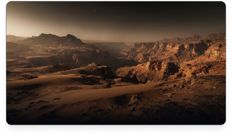 Valles Marineris et dunes martiennes
